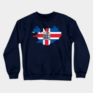 Iceland Map Crewneck Sweatshirt